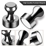 Strong Black Fridge Magnets - 12 Piece Set