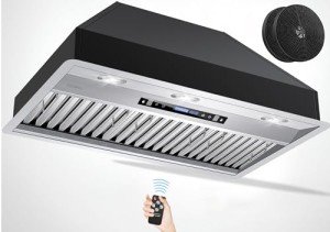 42-Inch Stainless Steel Range Hood Insert with Remote