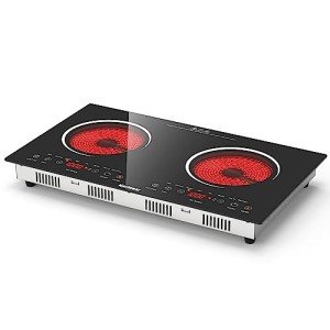 Karinear 2 Burner Electric Cooktop, 24 Inch