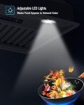 42-Inch Stainless Steel Range Hood Insert with Remote