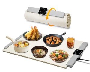 Electric Portable Food Warmer Mat with Heat Settings