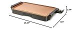 CRUX Nonstick Electric Griddle for Indoor Cooking