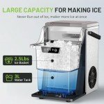 KEENSTAR Soft Chewable Nugget Ice Maker, 40Lbs/Day