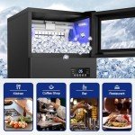 130Lbs/24H Commercial Ice Maker Machine, 15" Wide
