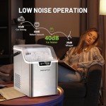 KEENSTAR Soft Chewable Nugget Ice Maker, 40Lbs/Day