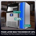 YITAHOME 150LBS/24H Commercial Ice Maker Machine