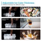 RESTISLAND 200 lbs Commercial Ice Maker Machine