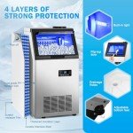 130Lbs/24H Ice Maker Machine for Home & Bar