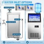 130Lbs/24H Ice Maker Machine for Home & Bar