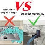 Dishwasher Air Gap Cover with Ramp - Black