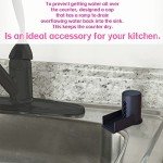 Dishwasher Air Gap Cover with Ramp - Black