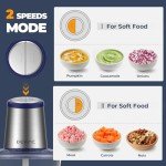 DEVINC Electric Food Processor with 2 Bowls & Blades