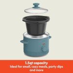 Bella 1.5 Qt Slow Cooker with Manual Control