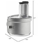 KitchenAid Dicing Kit Food Processor Attachment, Silver