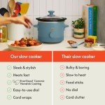 Bella 1.5 Qt Slow Cooker with Manual Control