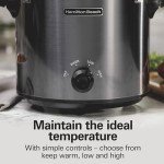 Hamilton Beach 4-Quart Slow Cooker with Glass Lid