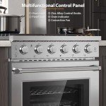 Empava 30" Gas Range with True Convection Oven