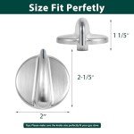 Stove Knob Replacement for GE Gas Ranges - 5 Pcs