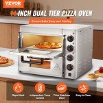 VEVOR 14" Double Deck Electric Pizza Oven