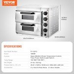 VEVOR 14" Double Deck Electric Pizza Oven