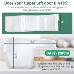 Samsung Refrigerator Top Left Door Shelf Bin