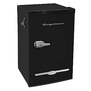 Frigidaire Retro Compact Fridge with Chiller - Black