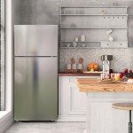 Techomey 30" Top Freezer Stainless Steel Refrigerator