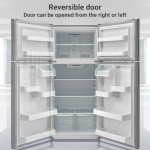 Techomey 30" Top Freezer Stainless Steel Refrigerator