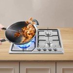 Stainless Steel 4-Burner Built-In Gas Cooktop