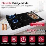 30-Inch Gas and Induction Combo Cooktop