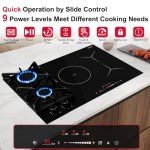 30-Inch Gas and Induction Combo Cooktop