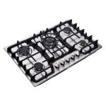 Henshar 30" Stainless Steel Gas Cooktop with 5 Burners