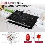 30-Inch Gas and Induction Combo Cooktop