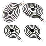 4 Pack Electric Range Burner Element Set