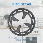 Gas Ring Reducer for Smaller Cookware, Black