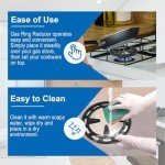 Gas Ring Reducer for Smaller Cookware, Black