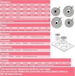4 Pack Electric Range Burner Element Set