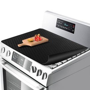 Silicone Stove Top Cover, 30" x 20.86" Black