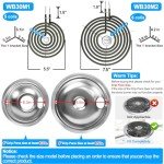 Electric Stove Burner Replacement Coils for GE (4-Pack)