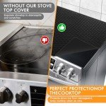Silicone Stove Top Cover, 30" x 20.86" Black