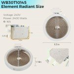 5.5" Electric Cooktop Surface Element by PANDEELS
