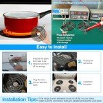 Electric Stove Burner Replacement Coils for GE (4-Pack)