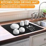 Silicone Stove Top Cover, 30" x 20.86" Black