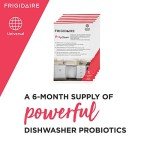 Frigidaire Probiotic Dishwasher Cleaner – 6 Treatments