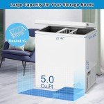 Rosmena 5 Cu. Ft. Chest Freezer with Baskets