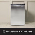 Magic Chef Compact Mini Freezer - Manual Defrost Silver