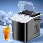 Portable Countertop Ice Maker with Two Cube Sizes