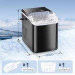 Portable Countertop Ice Maker with Two Cube Sizes