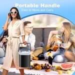 Portable Countertop Ice Maker with Two Cube Sizes