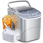 Portable Self-Cleaning Countertop Ice Maker Machine